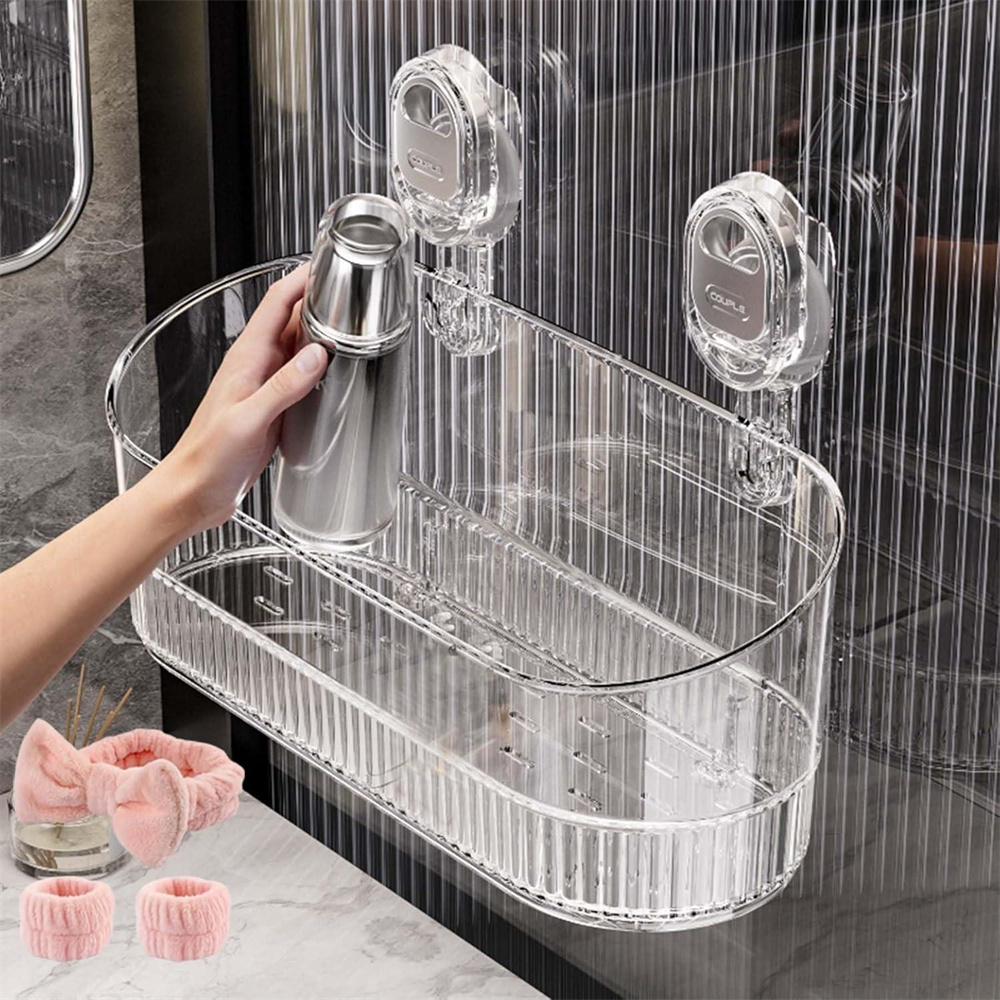 Flower Wall Panel - Multi-functional Bathroom Shelf with Suction Cup