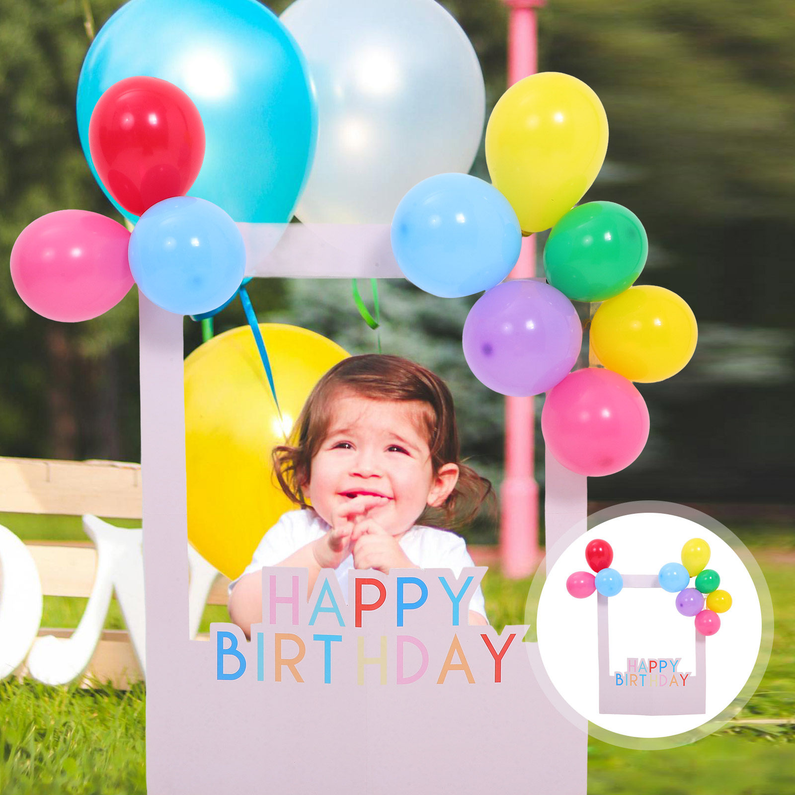 Photo Booth Frame - 1Set Birthday Photo Booth Frame Paper