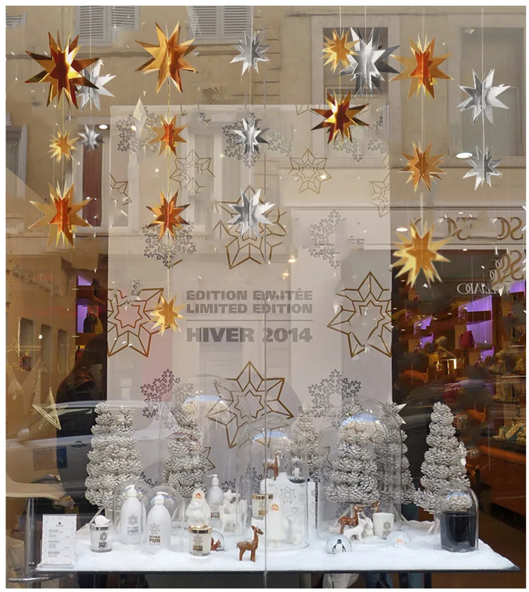 2M Gold Silver 3D Star Paper G - огляд і ціна Party Banner Gold
