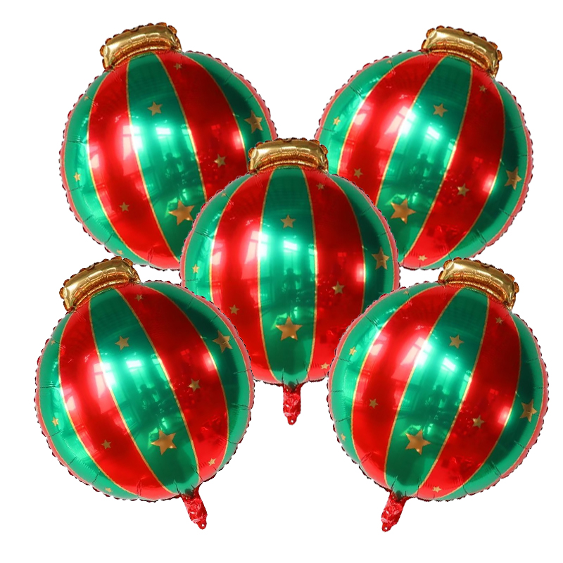 5pcs Red Green Christmas Ball  - огляд і ціна Party Event Supply Store