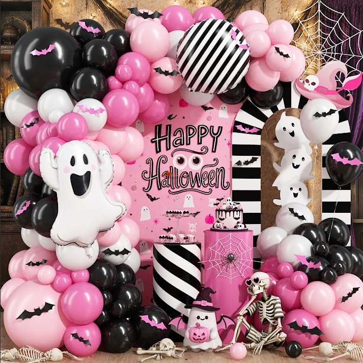 Cute Ghost Halloween Balloons  - огляд і ціна Balloon Arch Kit