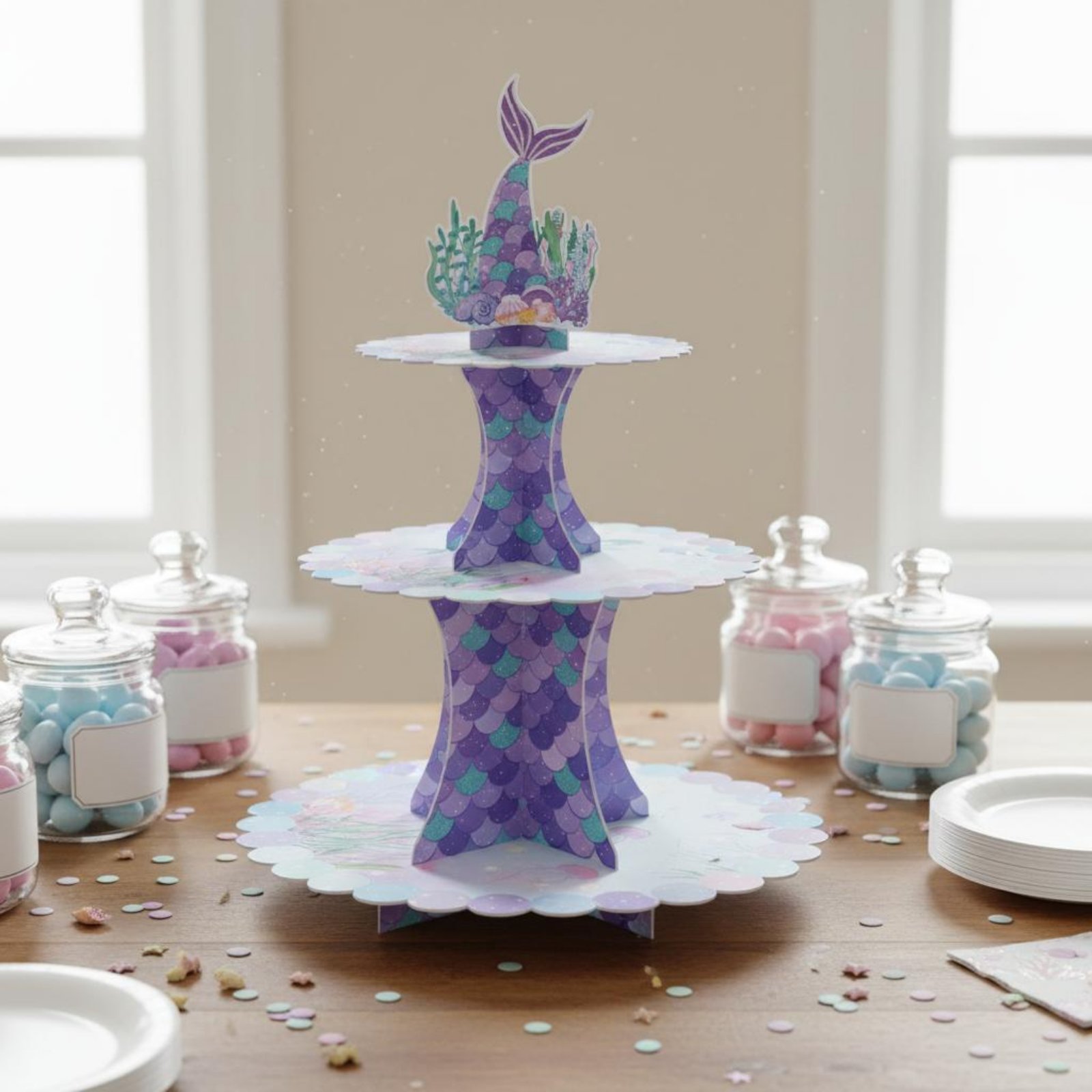 3-Tier Cardboard Cupcake Stand - огляд і ціна Cupcake Stand Tier