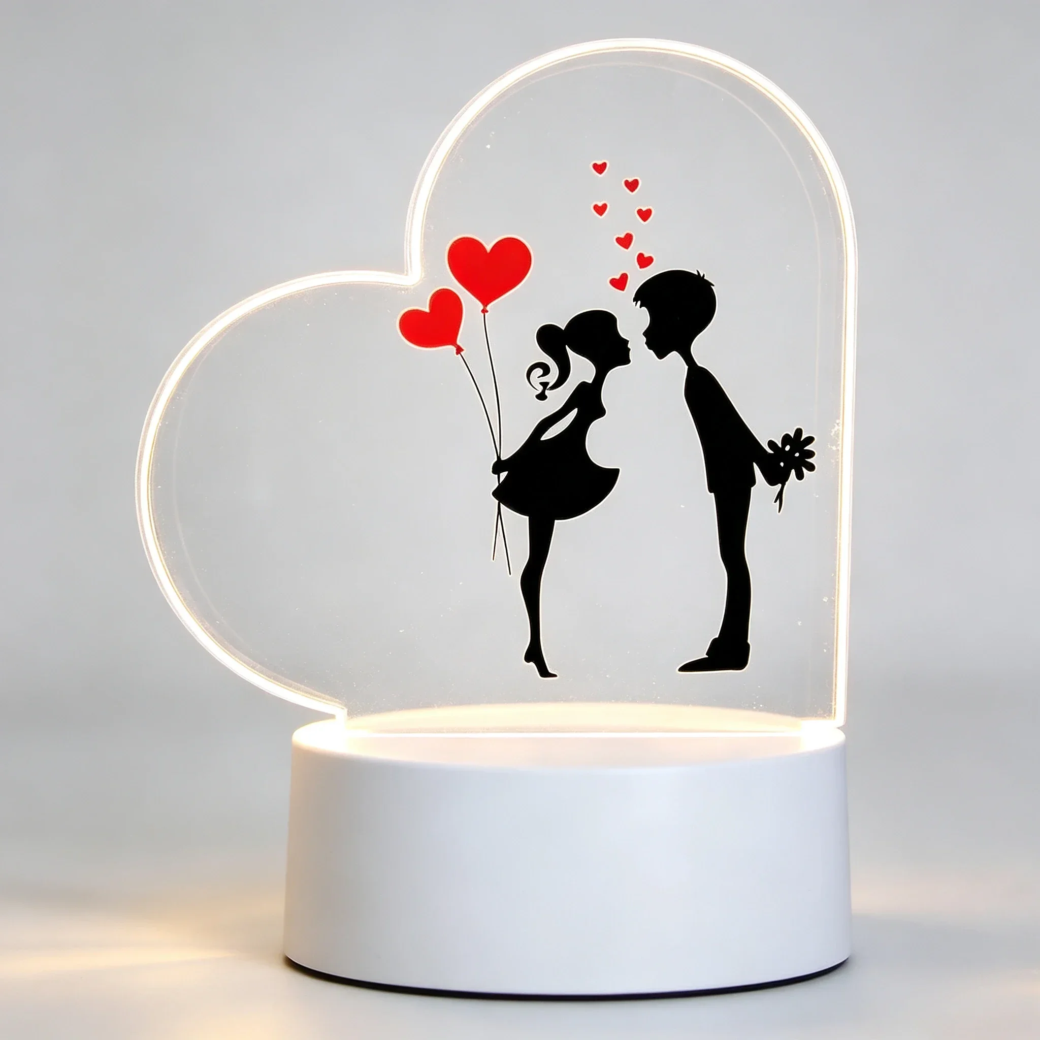 Heart Acrylic 3D Night Light K - огляд і ціна Led Balloon Light
