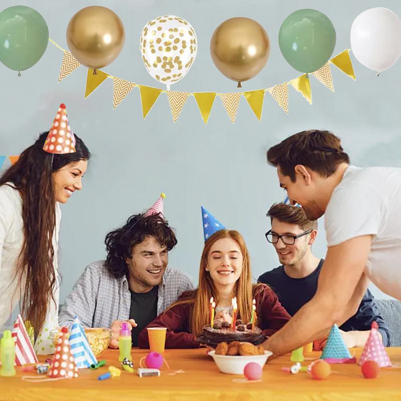 28 Pcs Birthday Decoration Set - огляд і ціна Party Banner Gold