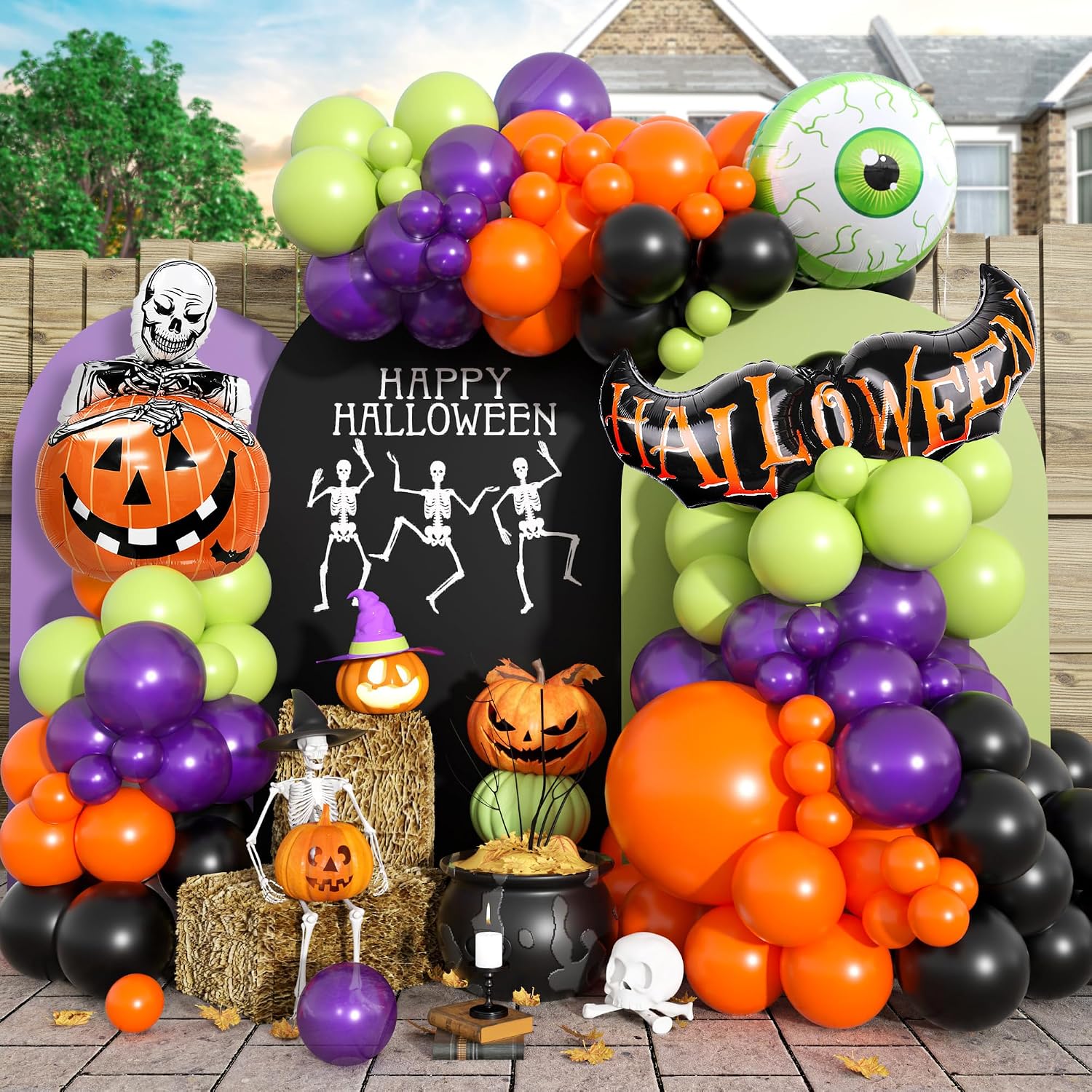Halloween Balloons Garland Arc - огляд і ціна Balloon Arch Kit