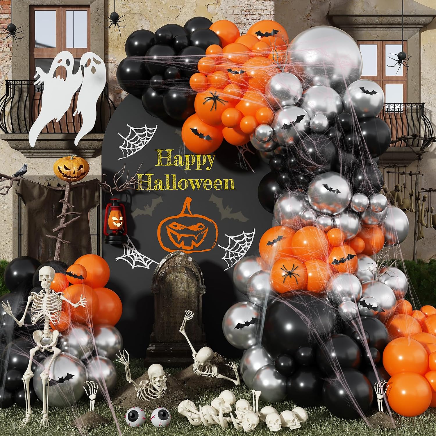 Halloween Balloon Arch Kit Bla - огляд і ціна Balloon Arch Kit