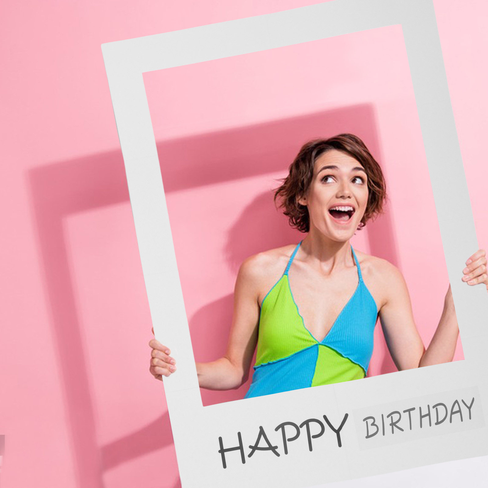 Birthday Photo Props Paper Fra - огляд і ціна Photo Booth Frame