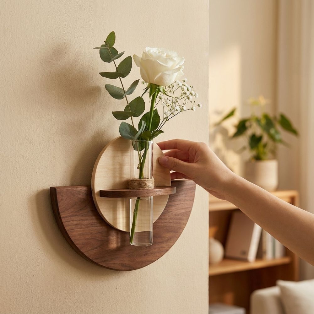 Oval Wood Wall Mount Flower Sh - огляд і ціна Flower Wall Panel