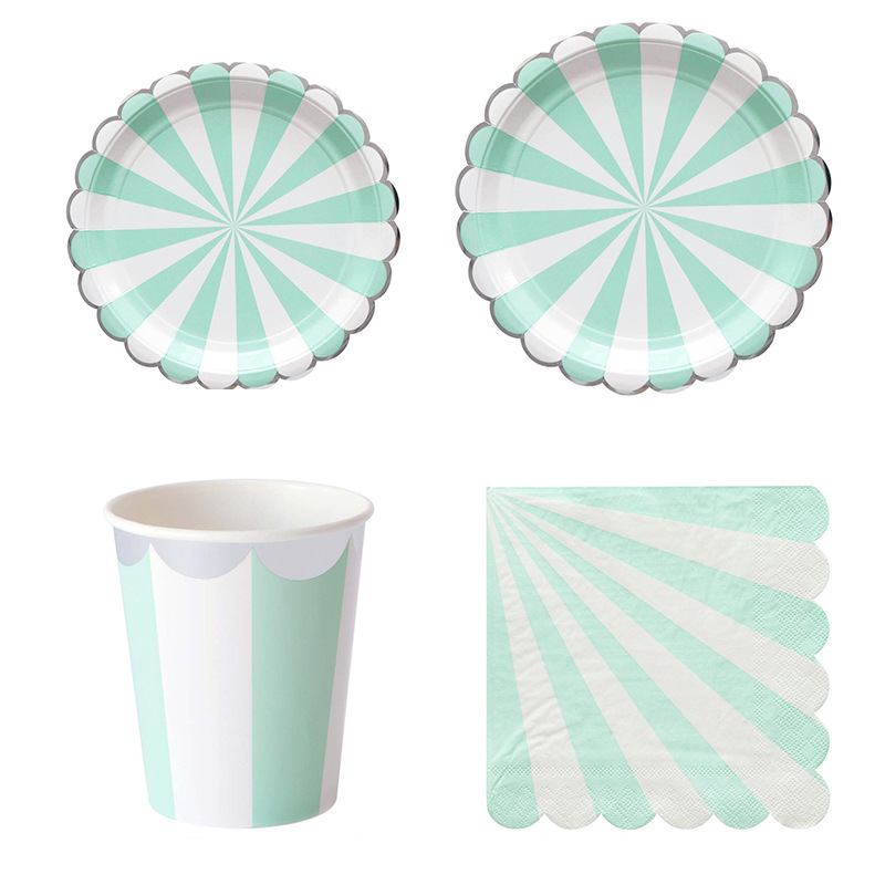 Striped Disposable Tableware P - огляд і ціна Paper Straw Color